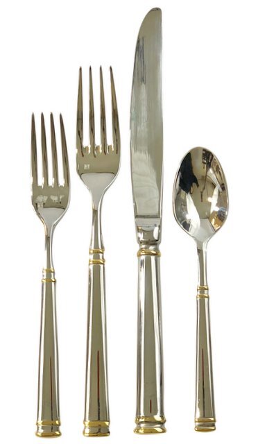 Gold Accent on Polished Silver